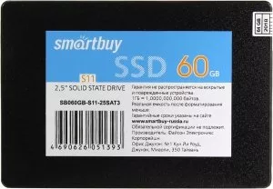 Жесткий диск SSD SmartBuy S11 (SB060GB-S11-25SAT3) 60GB фото