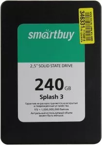 Жесткий диск SSD SmartBuy Splash 3 (SB240GB-SPLH3-25SAT3) 240GB фото
