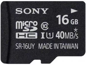 Карта памяти Sony microSDHC 16Gb Class 10 UHS-I U1 + SD адаптер (SR16UYAT) фото
