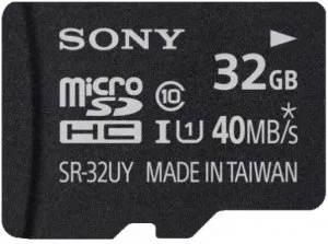 Карта памяти Sony microSDHC 32Gb Class 10 UHS-I U1 + SD адаптер (SR32UYAT) фото