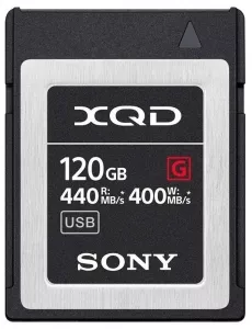 Карта памяти Sony XQD G Series 120GB (QD-G120F) фото