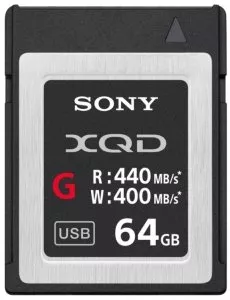 Карта памяти Sony XQD G Series 64Gb (QD-G64E) фото