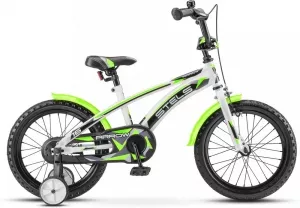 Детский велосипед Stels Arrow 16 V020 (белый/зеленый, 2018) фото