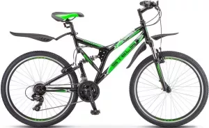 Велосипед Stels Challenger V 26 Z010 2020 (черный/зеленый) фото