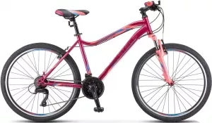 Велосипед Stels Miss 5000 V 26 K010 р.16 2021 (красный/розовый) фото