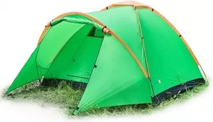 Палатка Sundays Camp 4 (зеленый/желтый) фото