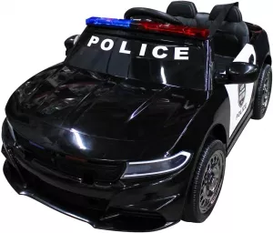 Детский электромобиль Sundays Police Dodge BJC666 черный фото