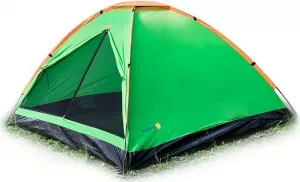 Палатка Sundays Simple 4 (зеленый/желтый) фото