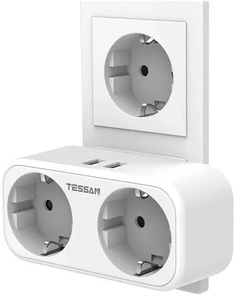 Сетевой фильтр Tessan TS-321-DE (белый) фото