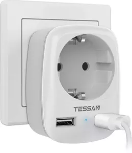 Сетевой фильтр Tessan TS-611-DE (серый) фото