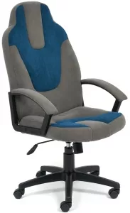 Кресло TetChair Neo 3 (флок,серый/синий) фото
