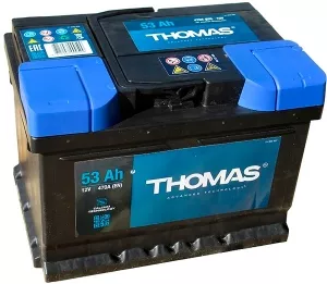 Аккумулятор Thomas низкий R (53Ah) фото