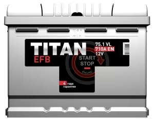 Аккумулятор Titan EFB 6СТ-75.1 VL (75Ah) фото