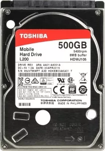 Жесткий диск Toshiba L200 (HDWJ105EZSTA) 500Gb фото