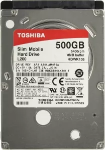Жесткий диск Toshiba L200 Slim (HDWK105UZSVA) 500Gb фото