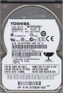 Жесткий диск Toshiba MK5056GSY 500Gb фото