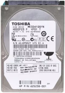 Жесткий диск Toshiba MK61 GSYN (MK3261GSYN) 320Gb фото