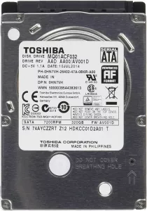 Жесткий диск Toshiba MQ01ACF032 320 Gb фото