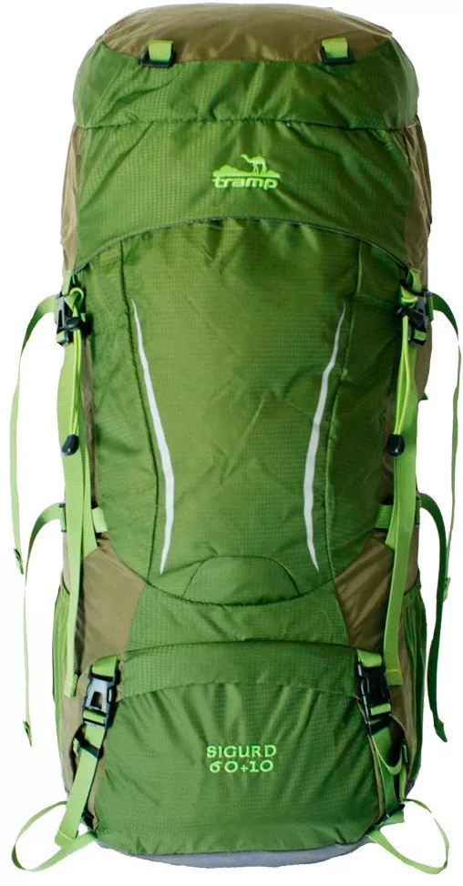 Рюкзак TRAMP Sigurd 60+10 (зеленый) фото