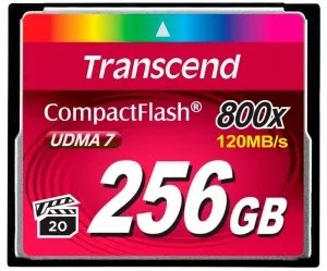 Карта памяти Transcend 800x CompactFlash Premium 256Gb (TS256GCF800) фото