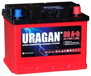 Аккумулятор Uragan R (60Ah) фото