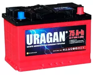 Аккумулятор Uragan R (75Ah) фото