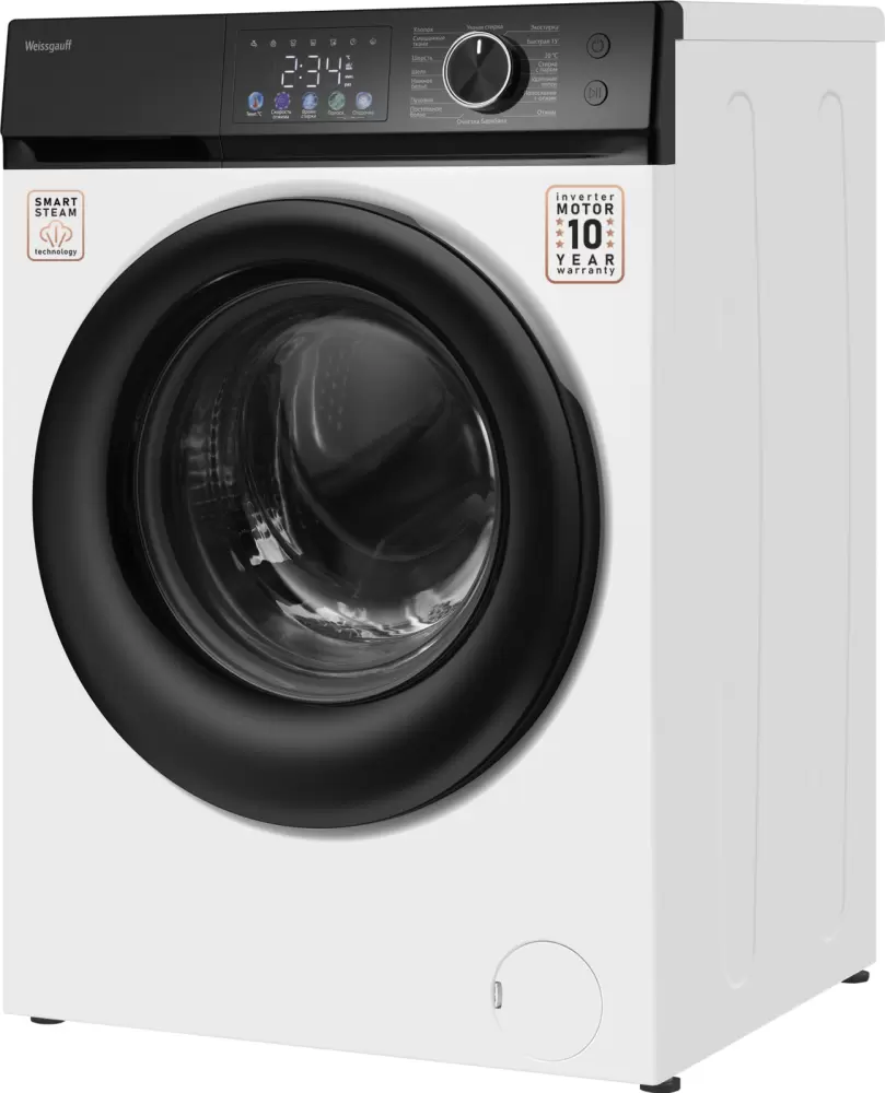 Стиральная машина Weissgauff WM 45127 Inverter Steam Color Touch фото 5