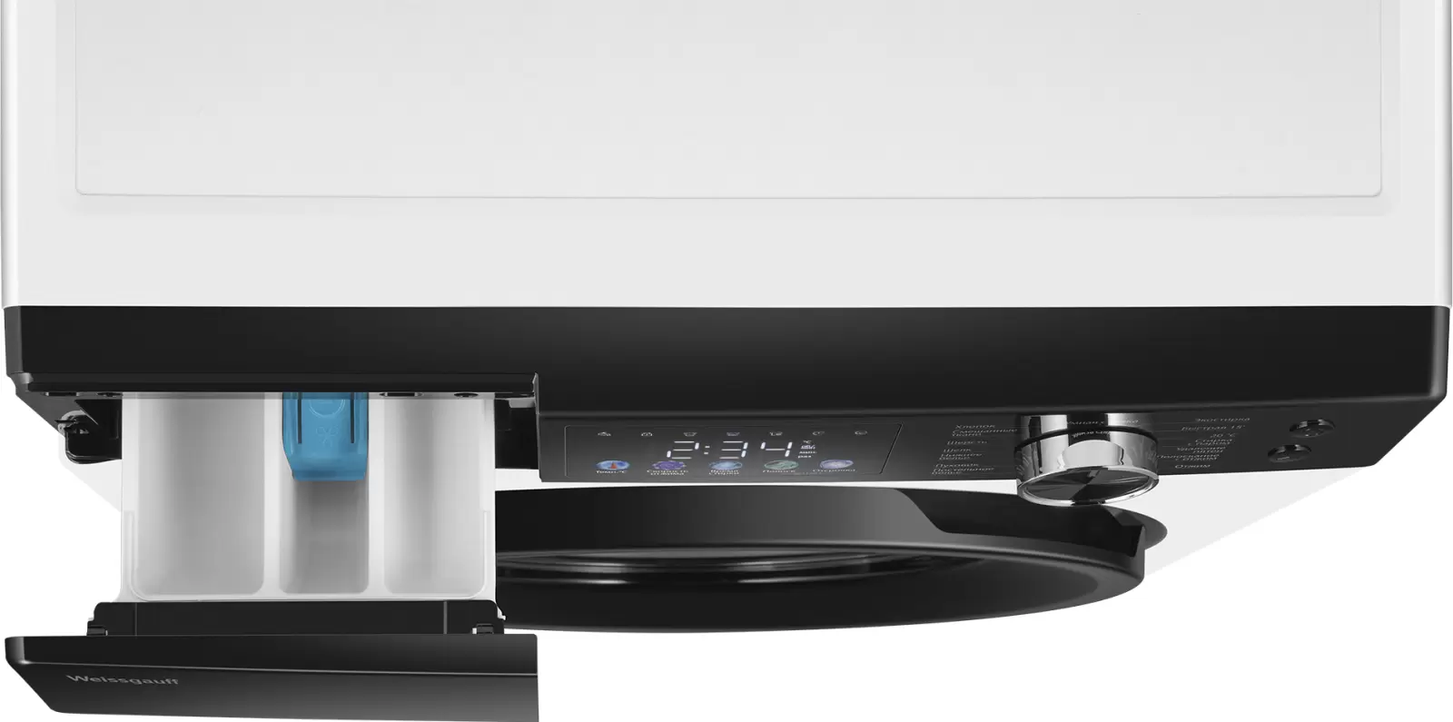 Стиральная машина Weissgauff WM 45127 Inverter Steam Color Touch фото 7