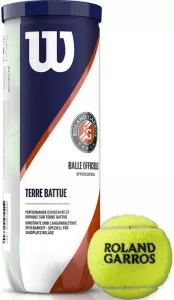 Мячи теннисные Wilson Roland Garros Clay Court WRT125000 (3 шт) фото