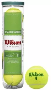 Мячи теннисные Wilson Starter Green Tball (4 шт) WRT137400 фото
