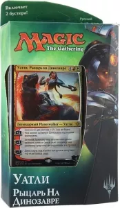 Настольная игра Wizards of the Coast Magic: The Gathering. Иксалан: Уатли. Рыцарь на динозавре фото