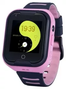 Детские умные часы Wonlex KT11 (черный/розовый) фото