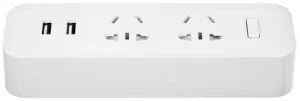 Сетевой фильтр Xiaomi Mi Power Strip 2 (2 USB) White фото