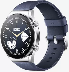 Умные часы Xiaomi Watch S1 серебристый/синий (международная версия) фото