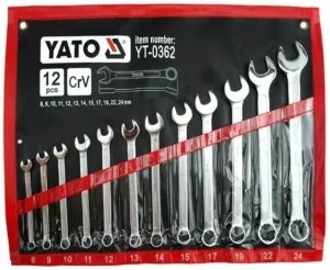 Набор ключей Yato YT-0362 12 предметов фото