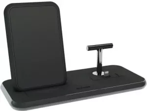 Беспроводное зарядное Zens Stand+Dock Aluminium Wireless Charger (черный) фото