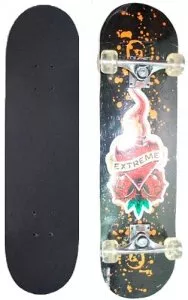 Скейтборд ZEZ 3018PU-1 Orange/Green/Red/Black фото