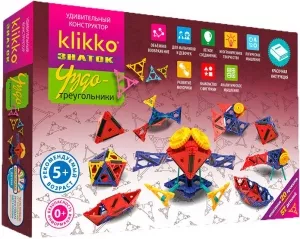 Конструктор ЗНАТОК Klikko Чудо-треугольники 57 деталей фото