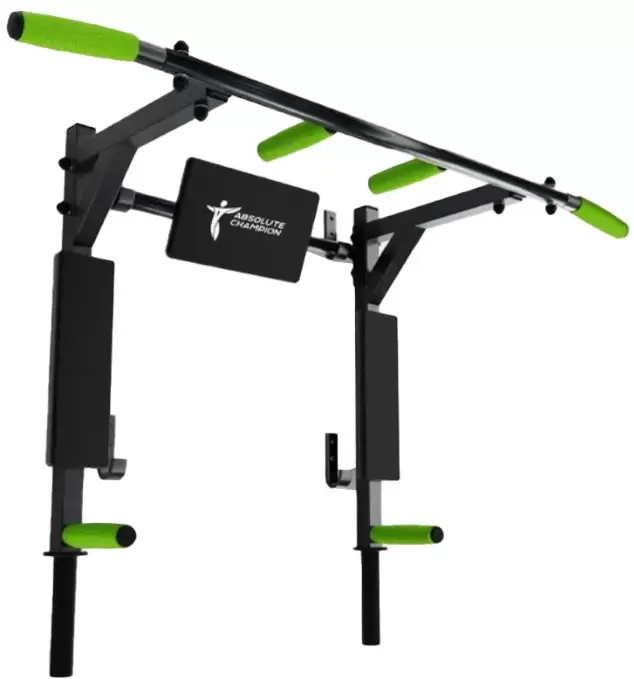 Absolute Champion Атлант с параллельным хватом (черный с салатовым)