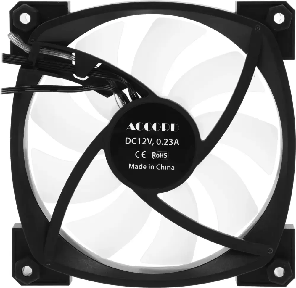 Вентилятор для корпуса Accord ACC-U12 ARGB (черный) фото
