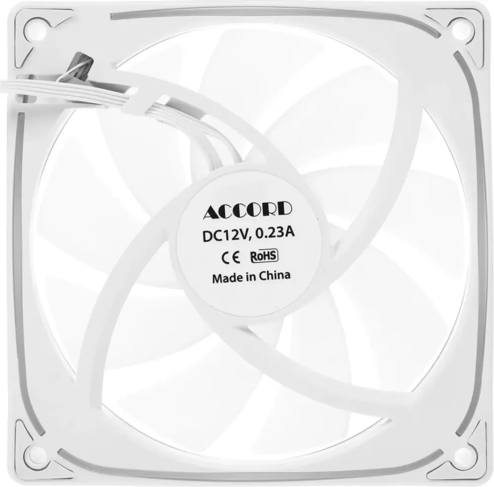 Вентилятор для корпуса Accord ACC-YH12 ARGB (белый) фото