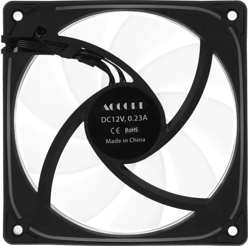 Вентилятор для корпуса Accord ACC-YH12 ARGB (черный) фото