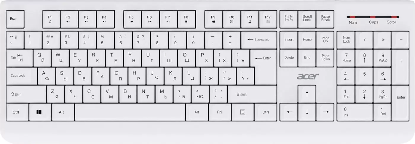 Офисный набор Acer OCC401 (белый) фото