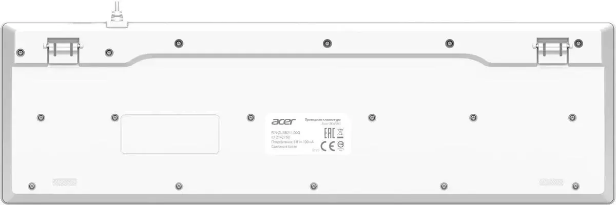 Клавиатура Acer OKW503 (белый) фото 2