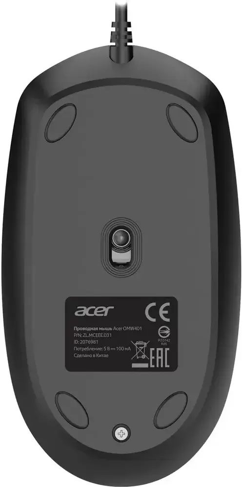 Мышь Acer OMW401 (черный) фото