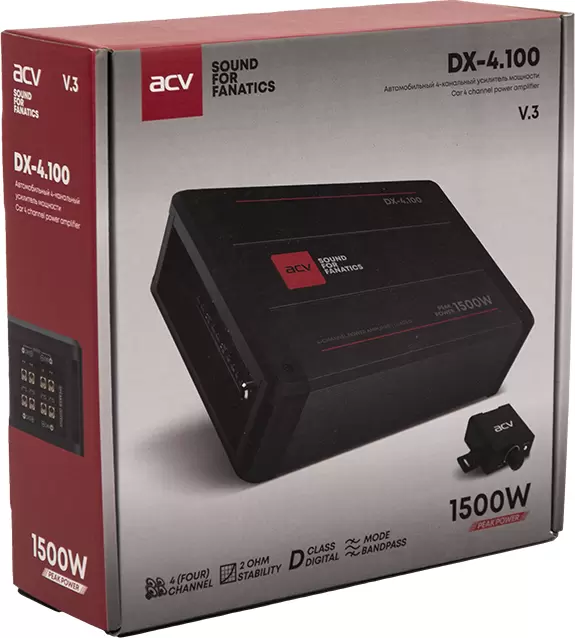 Автомобильный усилитель ACV DX-4.100 V3 фото 6