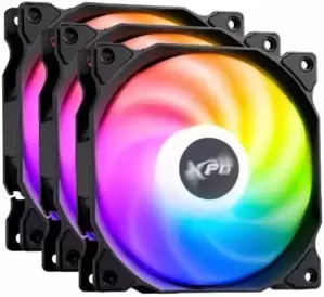 Комплект вентиляторов для корпуса ADATA XPG Vento 120x3 ARGB PWM (черный) фото