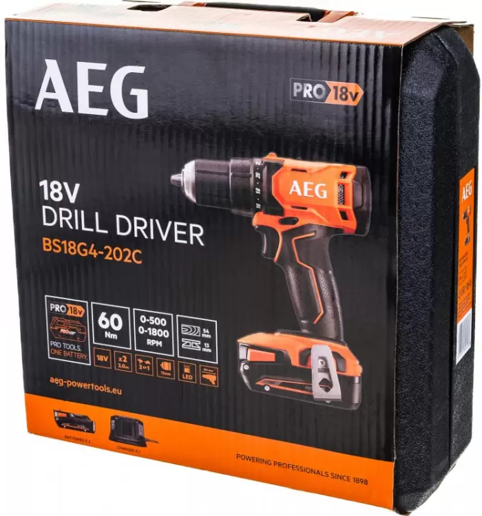 Аккумуляторная дрель-шуруповерт AEG BS 18G4-202C фото
