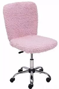 Кресло AksHome Fluffy (розовый) фото