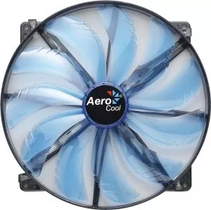 Вентилятор Aerocool Silent Master Blue LED 20cm фото